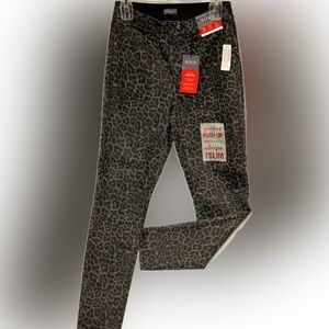 Bold Elements Perfect Butt Leopard Pants Curvy Skinny, High Rise, NWT Size 7